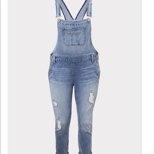 Torrid Distressed Overalls Sz 18 NWT